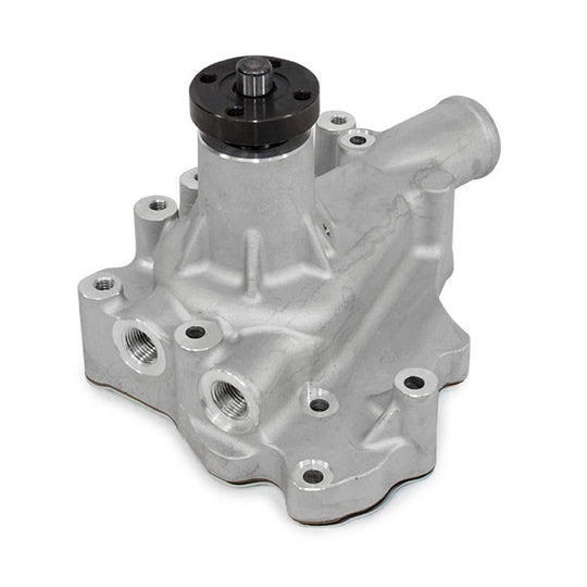TSP Mechanical Water Pump; Aluminum; Satin; SBF (289; 302; 351W) D/S Inlet Top Street Performance
