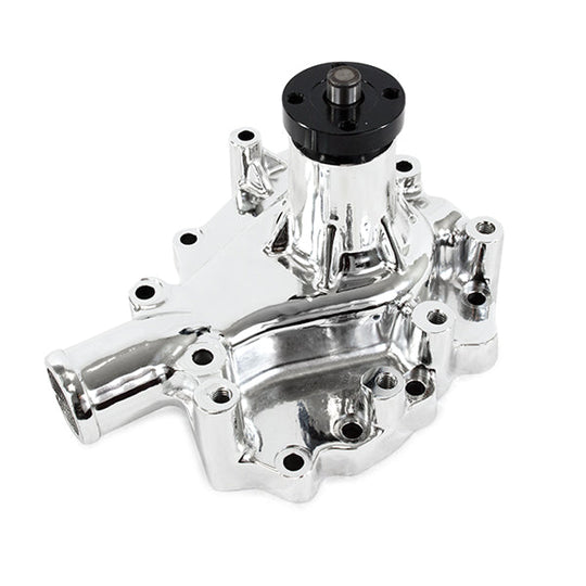 TSP Mechanical Water Pump; Aluminum; Chrome; Ford 351C Top Street Performance