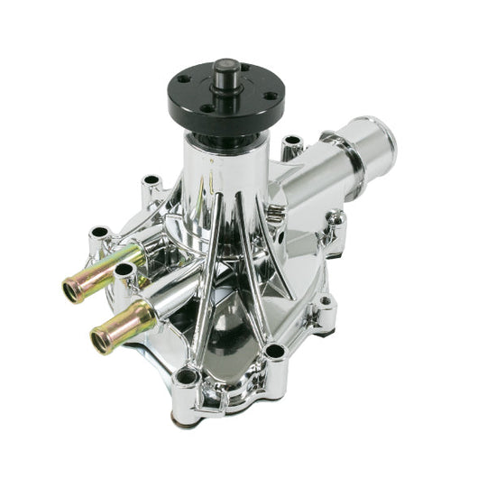 TSP Mechanical Water Pump; Aluminum; Chrome; Ford Small Block; Reverse Top Street Performance