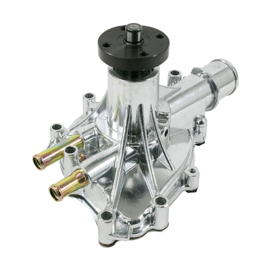 TSP Mechanical Water Pump; Aluminum; Polished; Ford Small Block; Reverse Top Street Performance