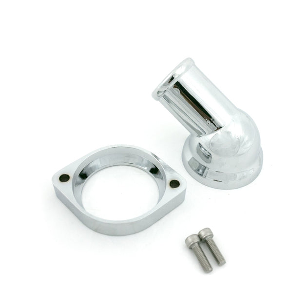 TSP Water Neck; Aluminum; Chrome; LSX; 45? Swivel Top Street Performance
