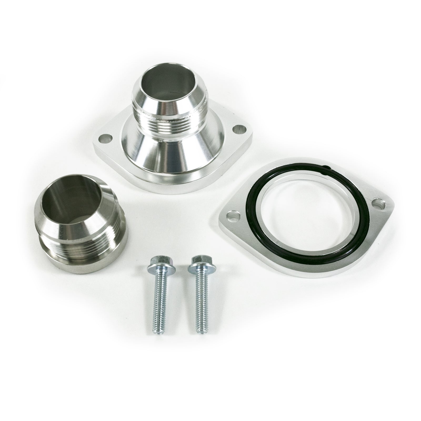 TSP Water Pump Adapter Kit; Aluminum; Chrome; LSX; -20AN Top Street Performance