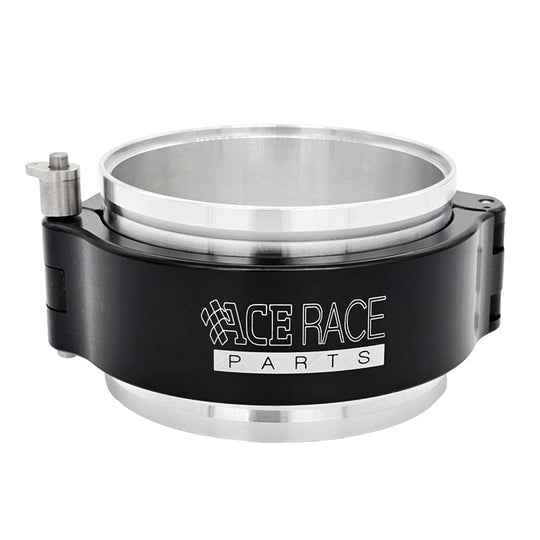 HD Clamp Assembly for 4.000" OD Tubing - Black Clamp, Aluminum/Stainless Flanges Ace Race Parts
