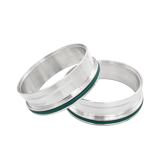 HD Clamp Flange Set for 3.000" OD Tubing, 6061 Aluminum, FKM O-Rings Ace Race Parts