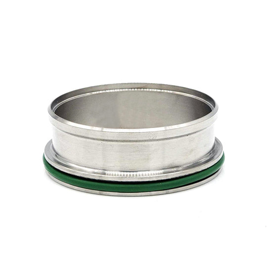 HD Clamp Flange for 5.000" OD Tubing, CP2 Titanium, FKM O-Ring Ace Race Parts