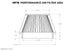 HPS Air Filter 6" ID, 5-3/8" Element Length, 6" Overall Length, HPS-4334 FR SPORT