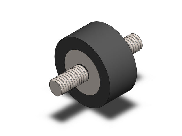 HPS M6 Rubber Vibration Mount, 1/2" Tall, Male to Male, HW-RM6-050 FR SPORT