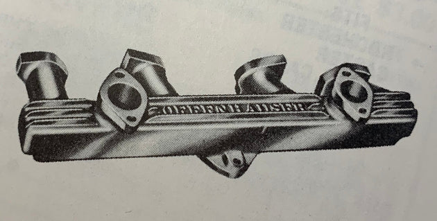 Offenhauser 2728 Intake Manifold for Ford Dual OHV 6 1954-1956 Standard Transmission. DFW Speed Syndicate