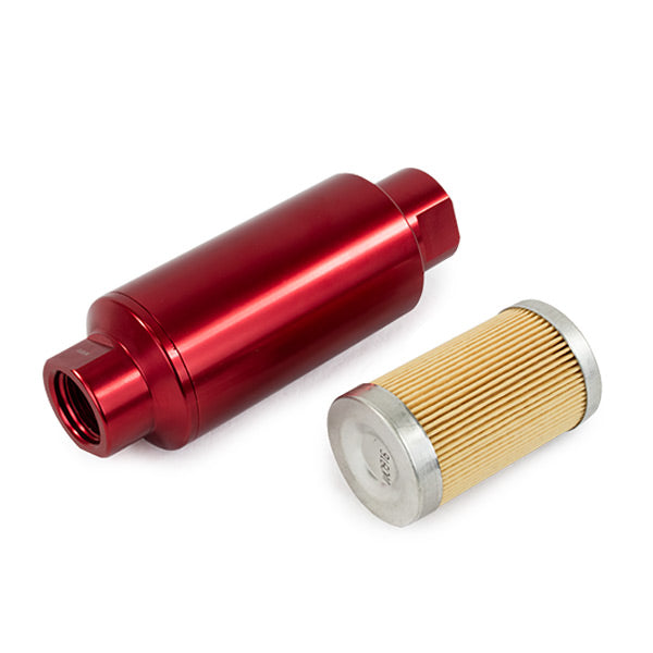 TSP Fuel Filter With 10 Micron Paper Element; Red Top Street Performance