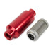 TSP Fuel Filter With 40 Micron Stainless Steel Element; Red Top Street Performance