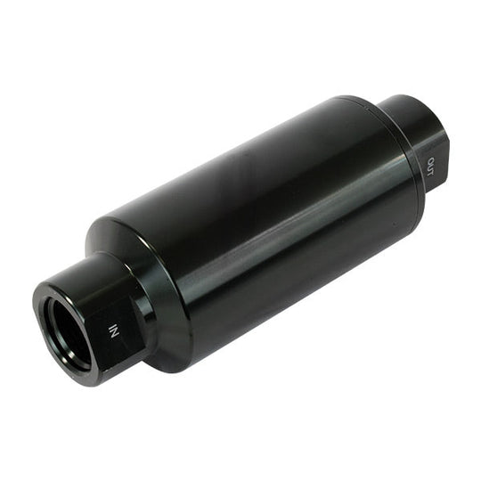 TSP Fuel Filter With 100 Micron Stainless Steel Element; Black Top Street Performance