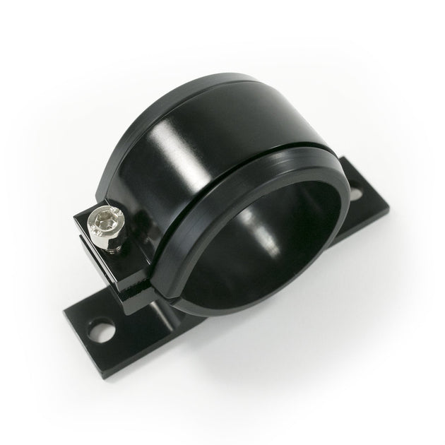 TSP Fuel Filter Bracket; Aluminum 50mm ID; Black Top Street Performance