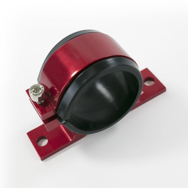 TSP Fuel Filter Bracket; Aluminum 50mm ID; Black Top Street Performance