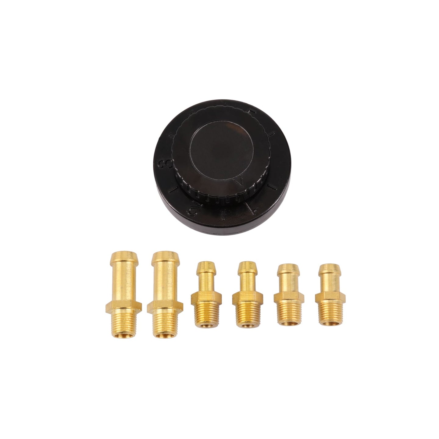 Fuel Pressure Regulator; 1-6 PSI; Black Top Street Performance