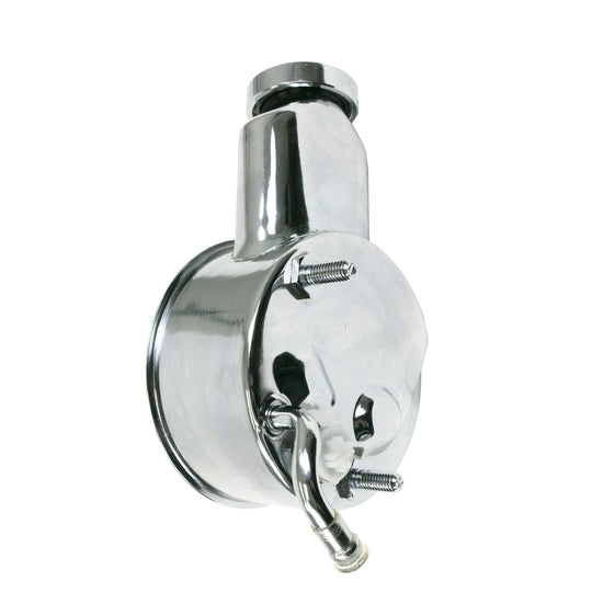 TSP Power Steering Pump; GM Saginaw "Banjo Style" Chrome Top Street Performance