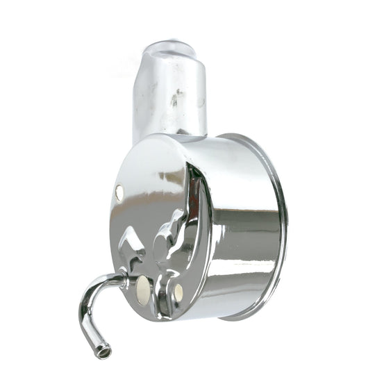 TSP Power Steering Pump Reservoir; GM Saginaw "Banjo Style;" Chrome Top Street Performance