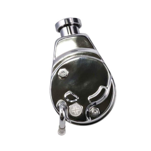 Power Steering Pump; GM Saginaw P Series; Keyway; Chrome Top Street Performance