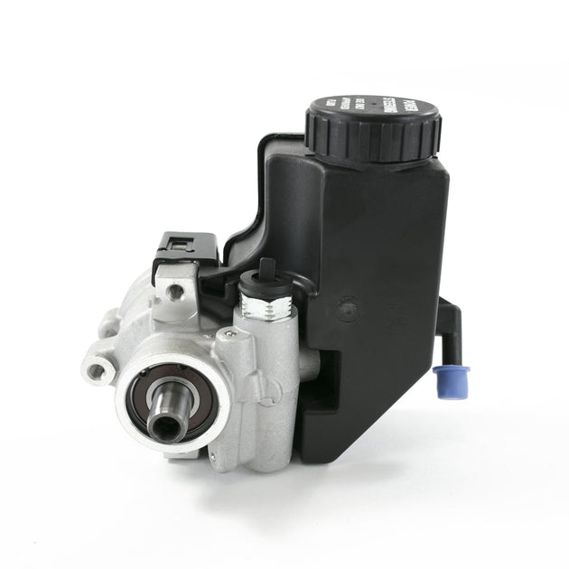 TSP Power Steering Pump; GM Type 2; Saginaw TC Series; W/ Integral Reservoir; Satin Top Street Performance