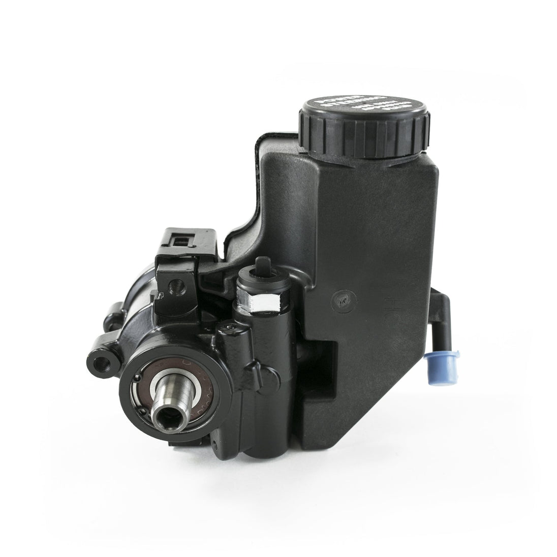 TSP Power Steering Pump; GM Type 2; Saginaw TC Series; W/ Integral Reservoir; Black Top Street Performance