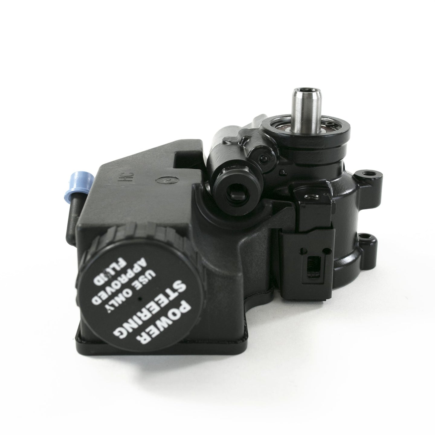 TSP Power Steering Pump; GM Type 2; Saginaw TC Series; W/ Integral Reservoir; Black Top Street Performance