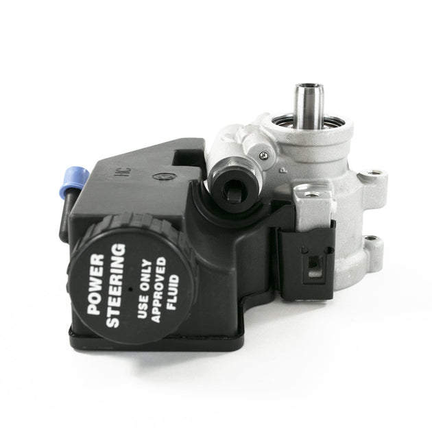 TSP Power Steering Pump; GM Type 2; Saginaw TC Series; W/ Integral Reservoir; Satin Top Street Performance