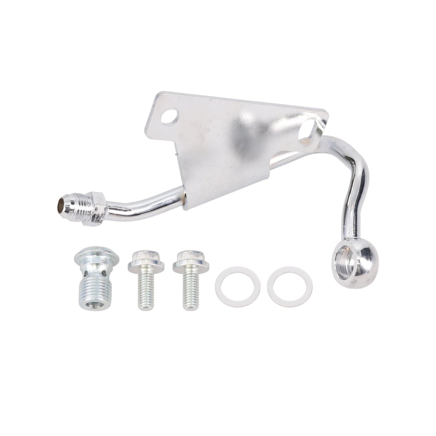 GM Type II Power Steering Pump Low-Mount Hardline; Chrome Top Street Performance