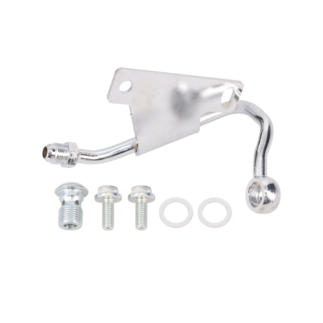 GM Type II Power Steering Pump Low-Mount Hardline; Chrome Top Street Performance