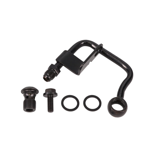 GM Type II Power Steering Pump Mid-Mount Hardline; Black Top Street Performance