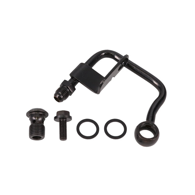 GM Type II Power Steering Pump Mid-Mount Hardline; Black Top Street Performance