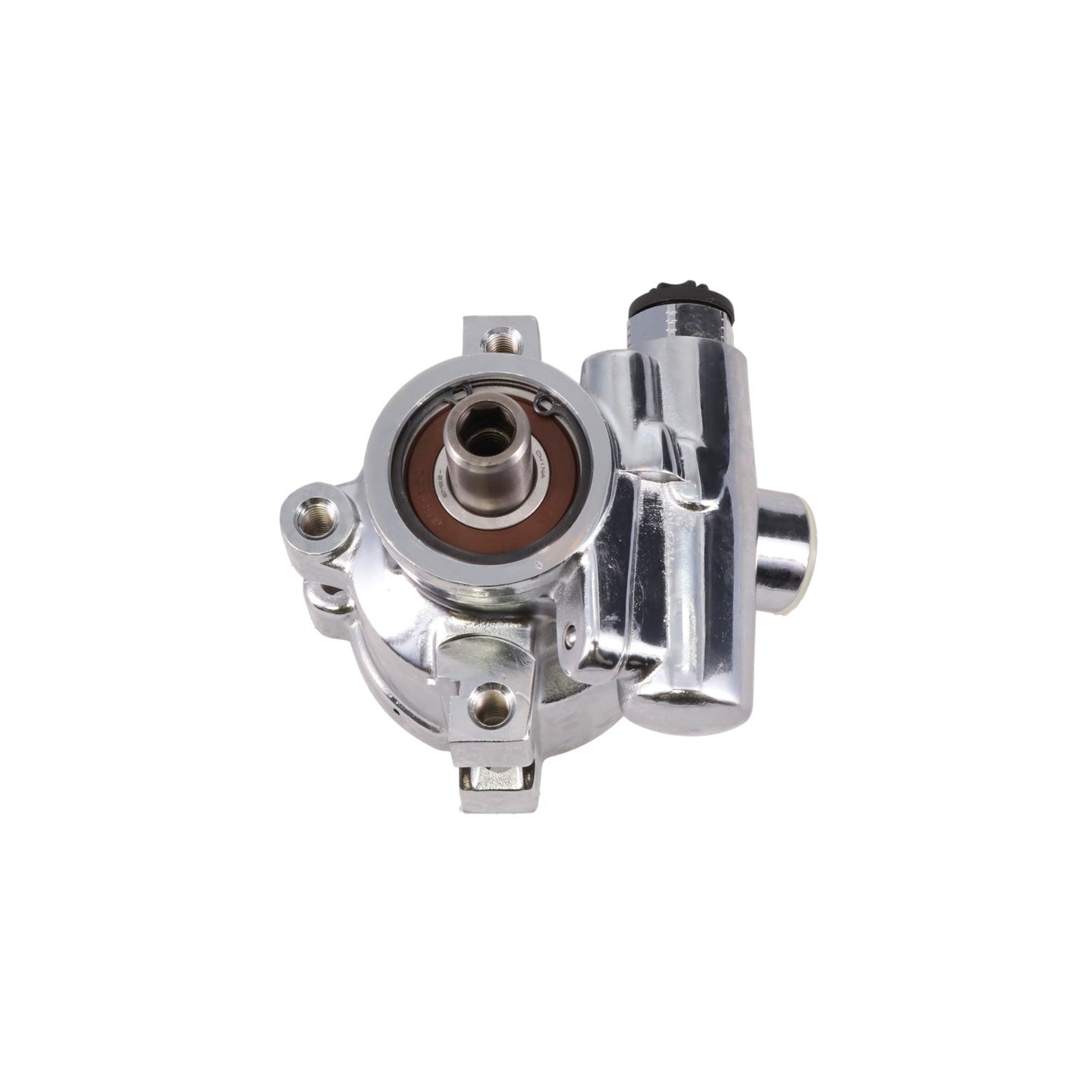 Power Steering Pump; GM Type 2; Chrome; For TSP Resevoir Top Street Performance