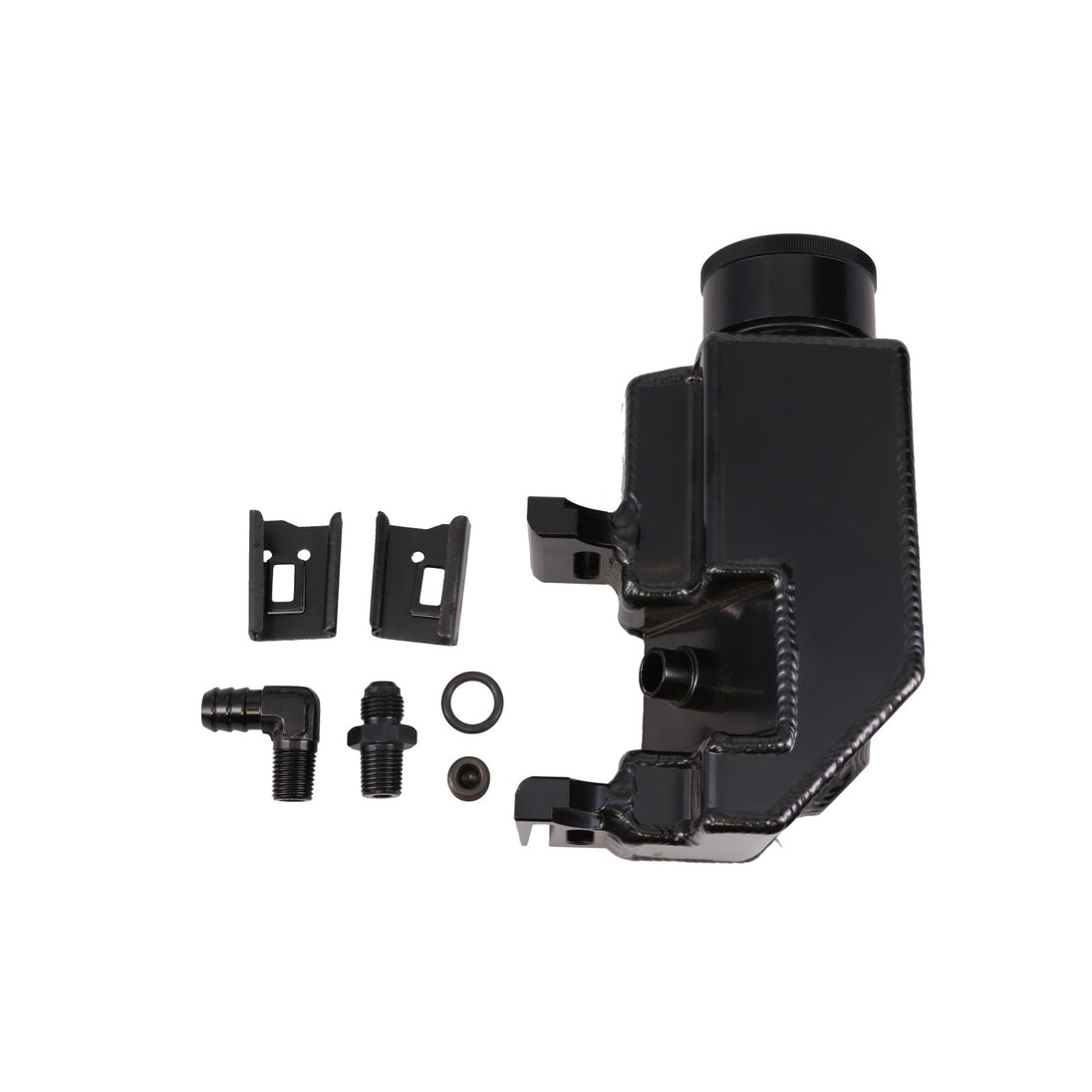 Power Steering Pump Reservoir; GM Type II; Saginaw TC Series; Black Top Street Performance