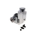 GM Type II Style Chrome Power Steering Pump With 14 Oz Fabricated Aluminum Reservoir And Pulley Hub Top Street Performance