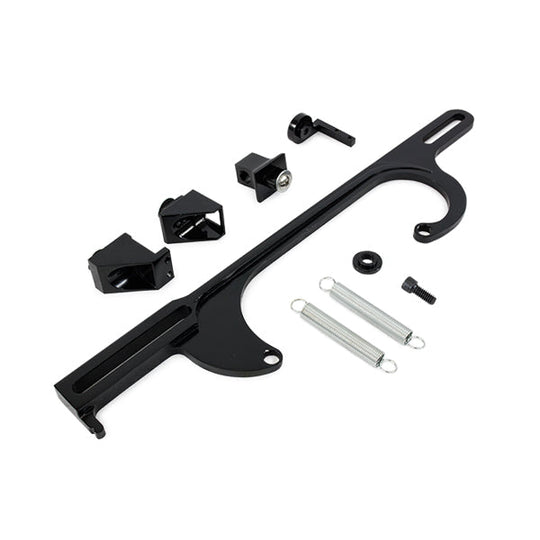 TSP Throttle Cable Bracket; Holley 4150/4160 Style 4 BBL; Black Top Street Performance
