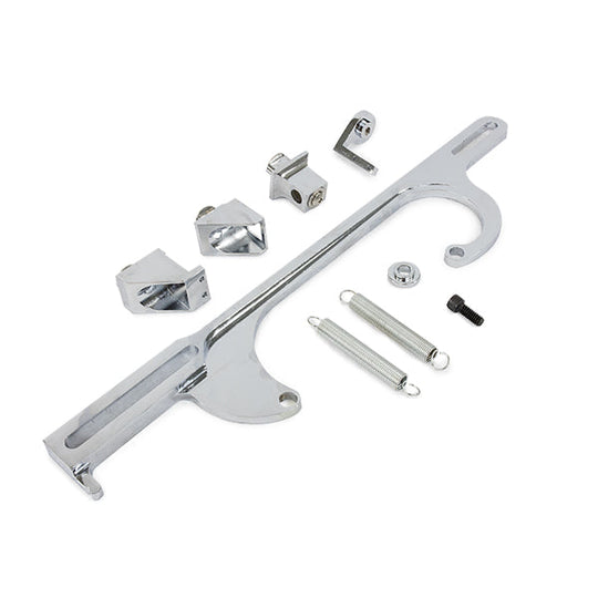 TSP Throttle Cable Bracket; Holley 4150/4160 Style 4 BBL; Chrome Top Street Performance