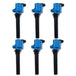 TSP Ignition Coil; 2000-2008 Ford/Mazda V6; 35K; Blue/Black Top Street Performance