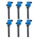 TSP Ignition Coil; 2000-2008 Ford/Mazda V6; 35K; Blue/Grey Top Street Performance
