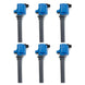 TSP Ignition Coil; 2000-2008 Ford/Mazda V6; 35K; Blue/Grey Top Street Performance