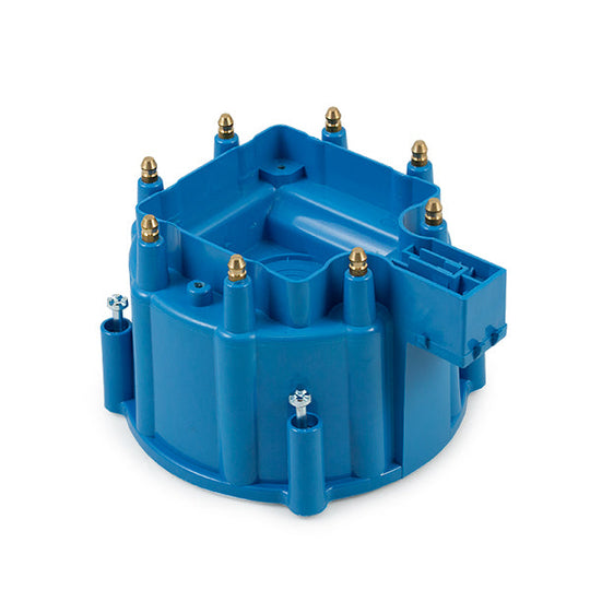 TSP HEI Distributor Cap; 8 Cylinder Male; Blue Top Street Performance