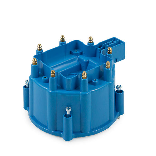 TSP HEI Distributor Cap; 8 Cylinder Male; Blue Top Street Performance