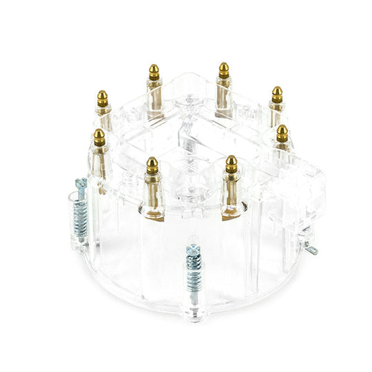 TSP HEI Distributor Cap; 8 Cylinder Male; Clear Top Street Performance