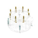 TSP HEI Distributor Cap; 8 Cylinder Male; Clear Top Street Performance