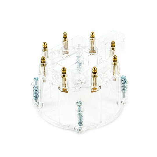 TSP HEI Distributor Cap; 8 Cylinder Male; Clear Top Street Performance