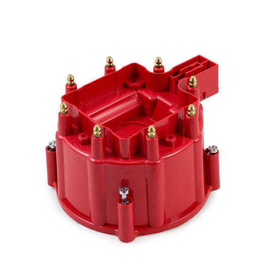TSP HEI Distributor Cap; 8 Cylinder Male; Red Top Street Performance