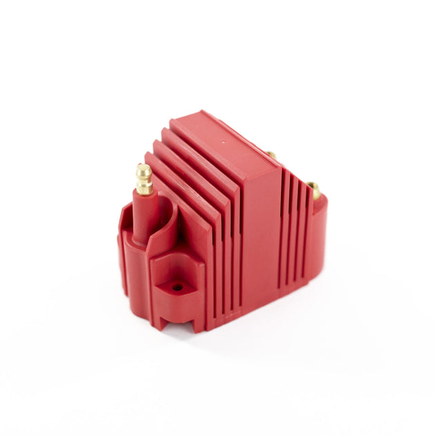 TSP Compact Red Square E-Core Ignition Coil; 40;000 Volts Top Street Performance