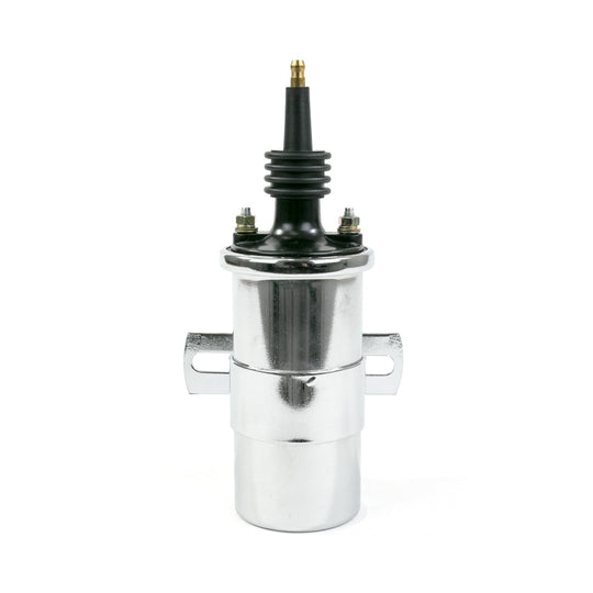 TSP Ignition Coil; Oil-Filled Canister Style; Male Socket; Chrome Top Street Performance
