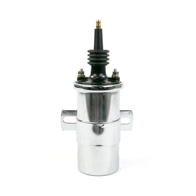 TSP Ignition Coil; Oil-Filled Canister Style; Male Socket; Chrome Top Street Performance