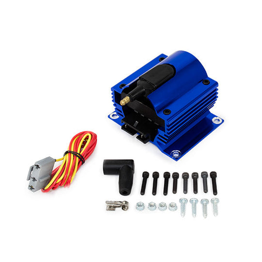 TSP Ignition Coil; Square E-Core External; Blue Top Street Performance
