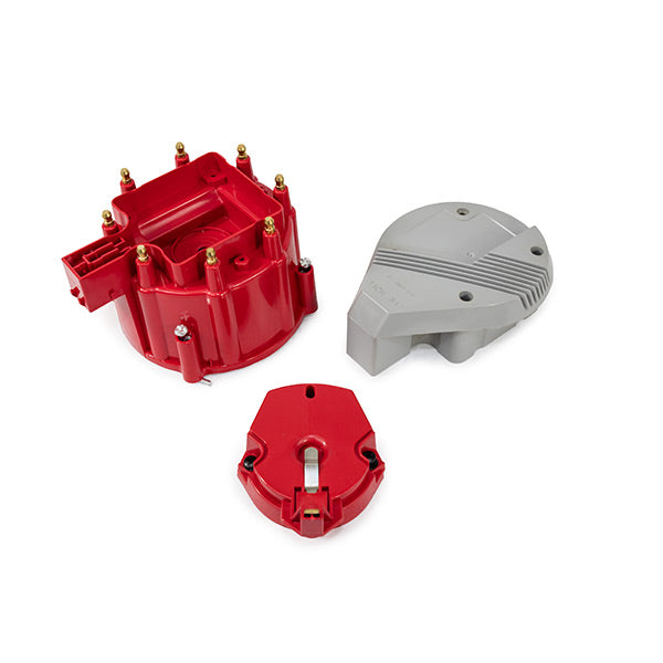 TSP HEI Distributor Super Cap And Rotor Kit; 8 Cylinder Male; Grey Top Street Performance
