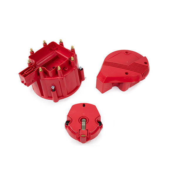 TSP HEI Distributor Super Cap And Rotor Kit; 8 Cylinder Male; Red Top Street Performance