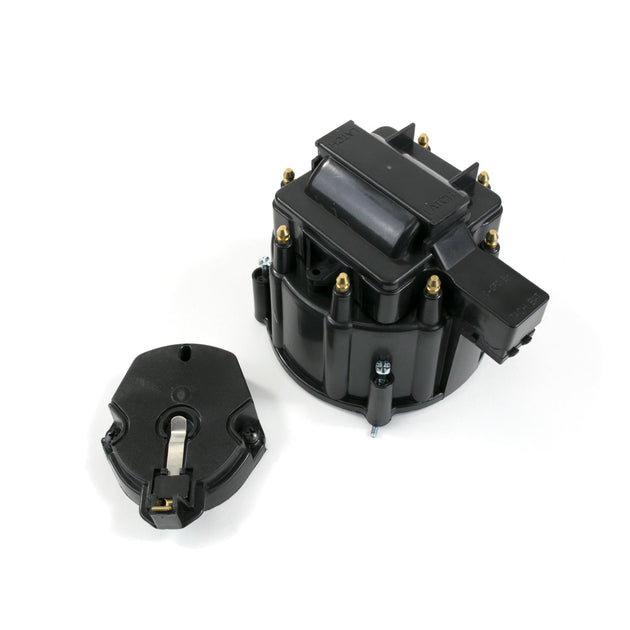 TSP HEI Distributor Standard Cap And Rotor Kit; 8 Cylinder Male; Black Top Street Performance